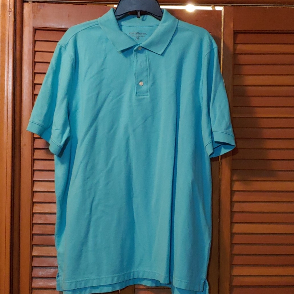 Blue polo shirt